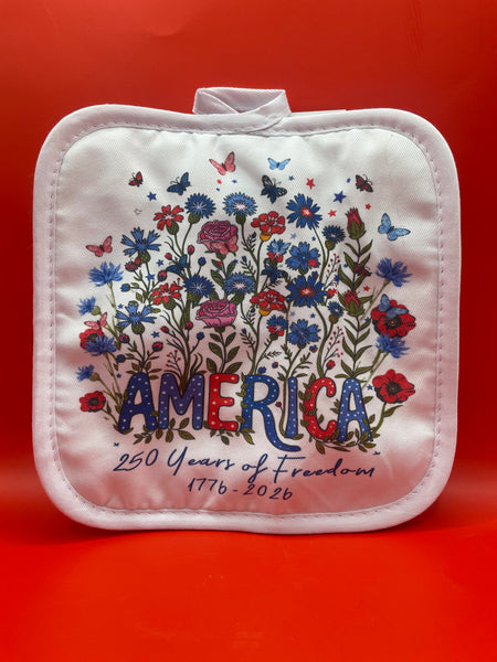 America 250 Totes, Magnets, Coasters, Mugs, Tea Towels and Potholders