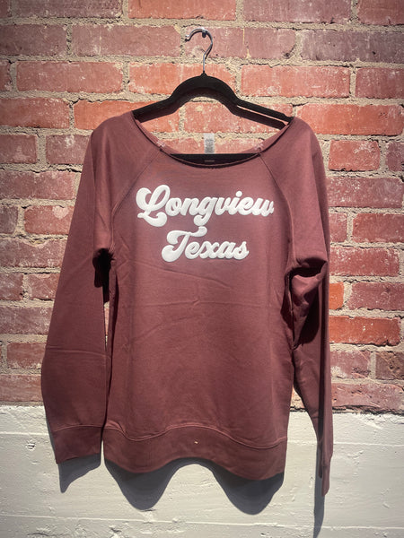 Longview Texas Script Sweatshirts and Hoodies