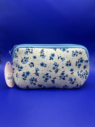 Blue Blossom Cosmetic Bag