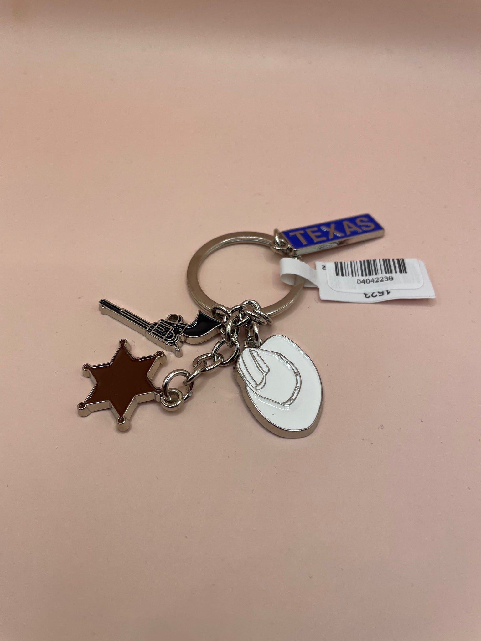 Texas Cowboy Charm Keychain