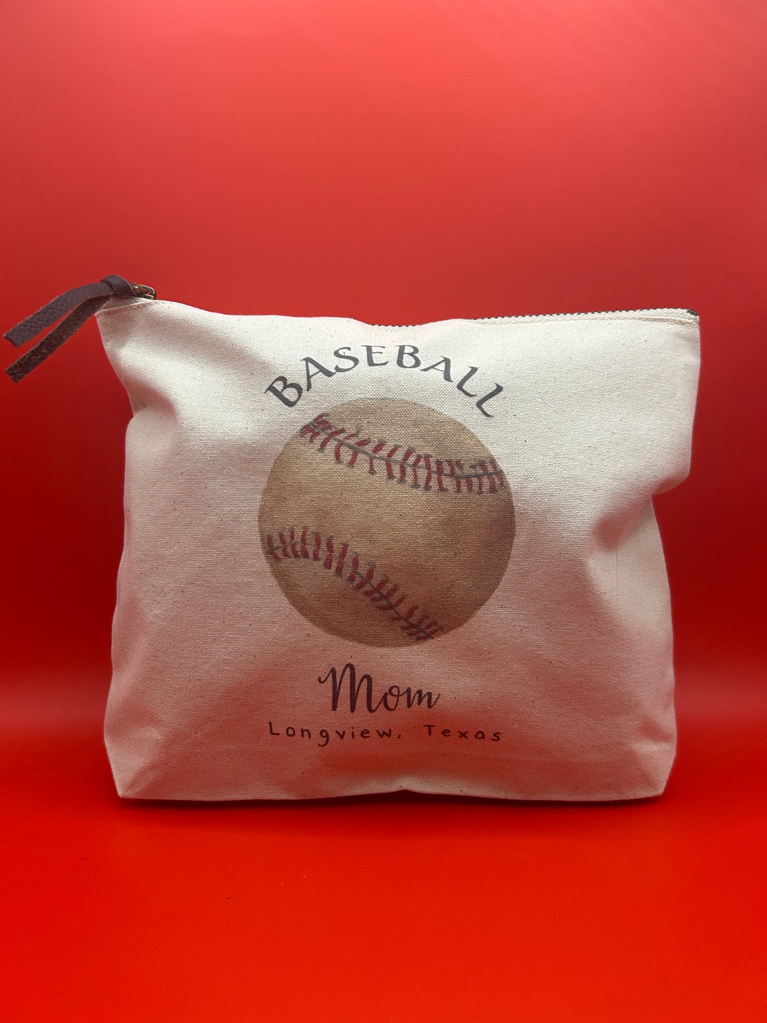 Baseball Mom Cosmetic Size Bag