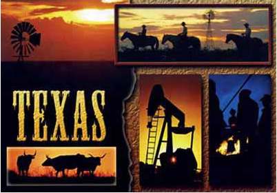 Texas Sunset Postcard