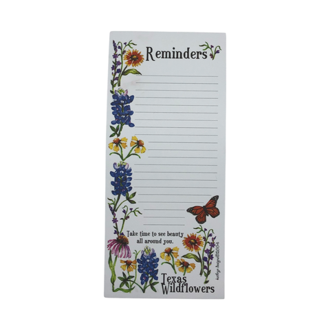 Texas Wildflowers Magnetic Notepads