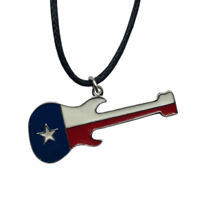 Texas Guitar Shaped Necklace