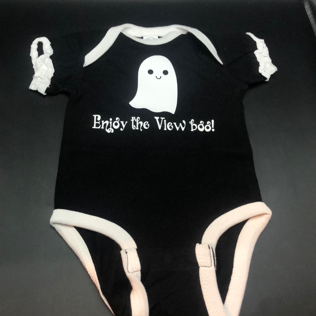 Infant Halloween Ghost Onesie S/S